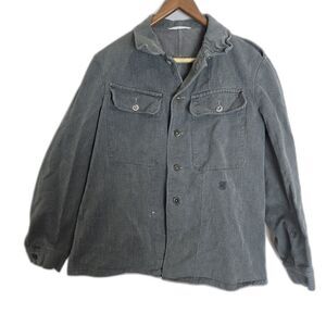 Spilag Vintage Chore Jacket Men M Blue Denim Utility Barn Workwear Outdoor